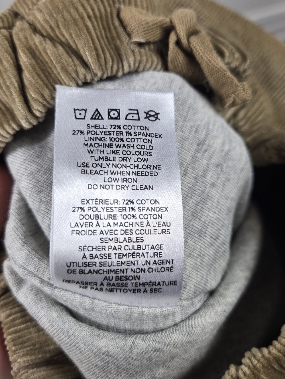 Rise Little Earthling Baby Corduroy Pants 6-9 Month Brown Lined Cottagecore Farm - Picture 5 of 6